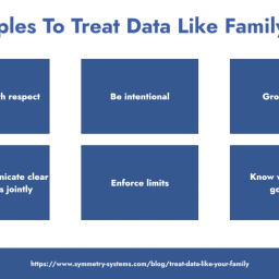 Table showing the Six Principles to Treat Data Like Family