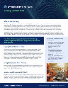 Symmetry Systems Resources Manufacturing