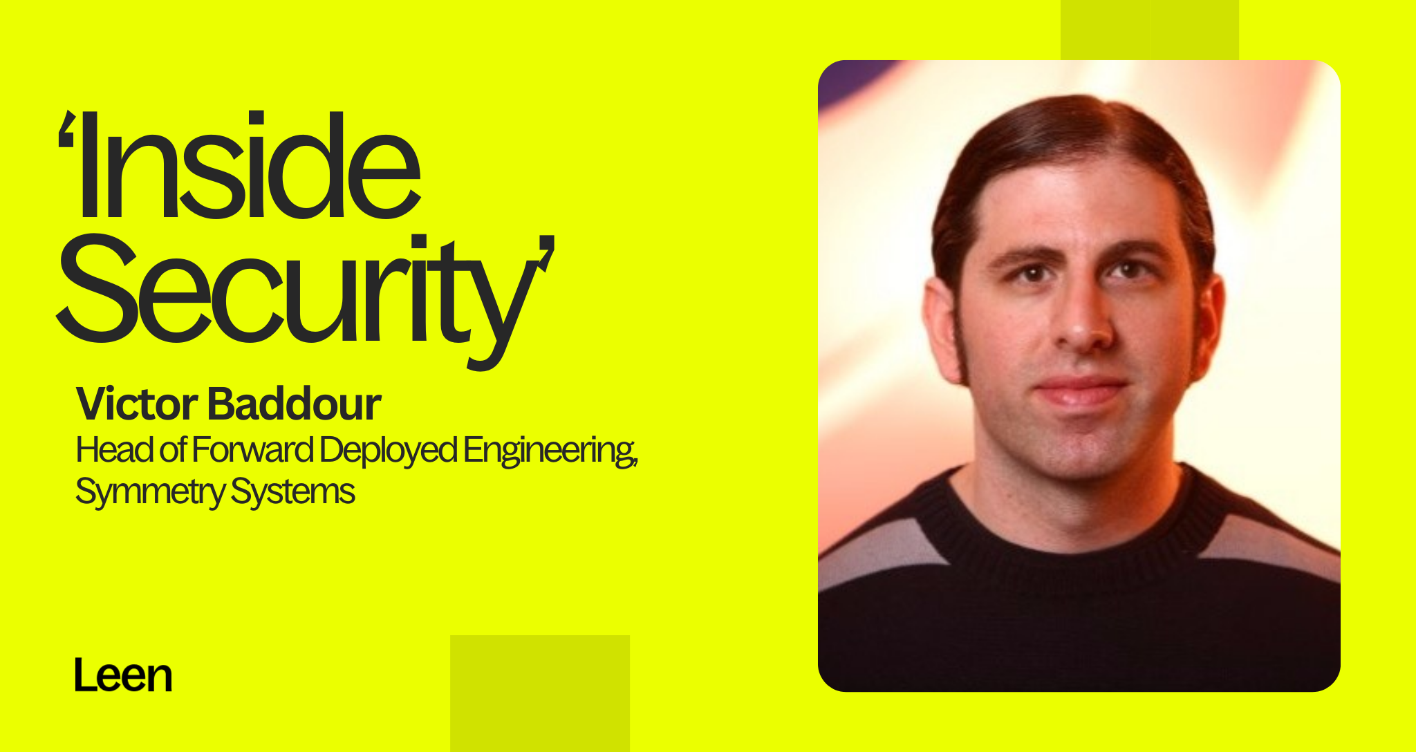 Forward Deployed Engineer Victor Baddour