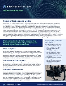 Communications and Media Solution Brief
