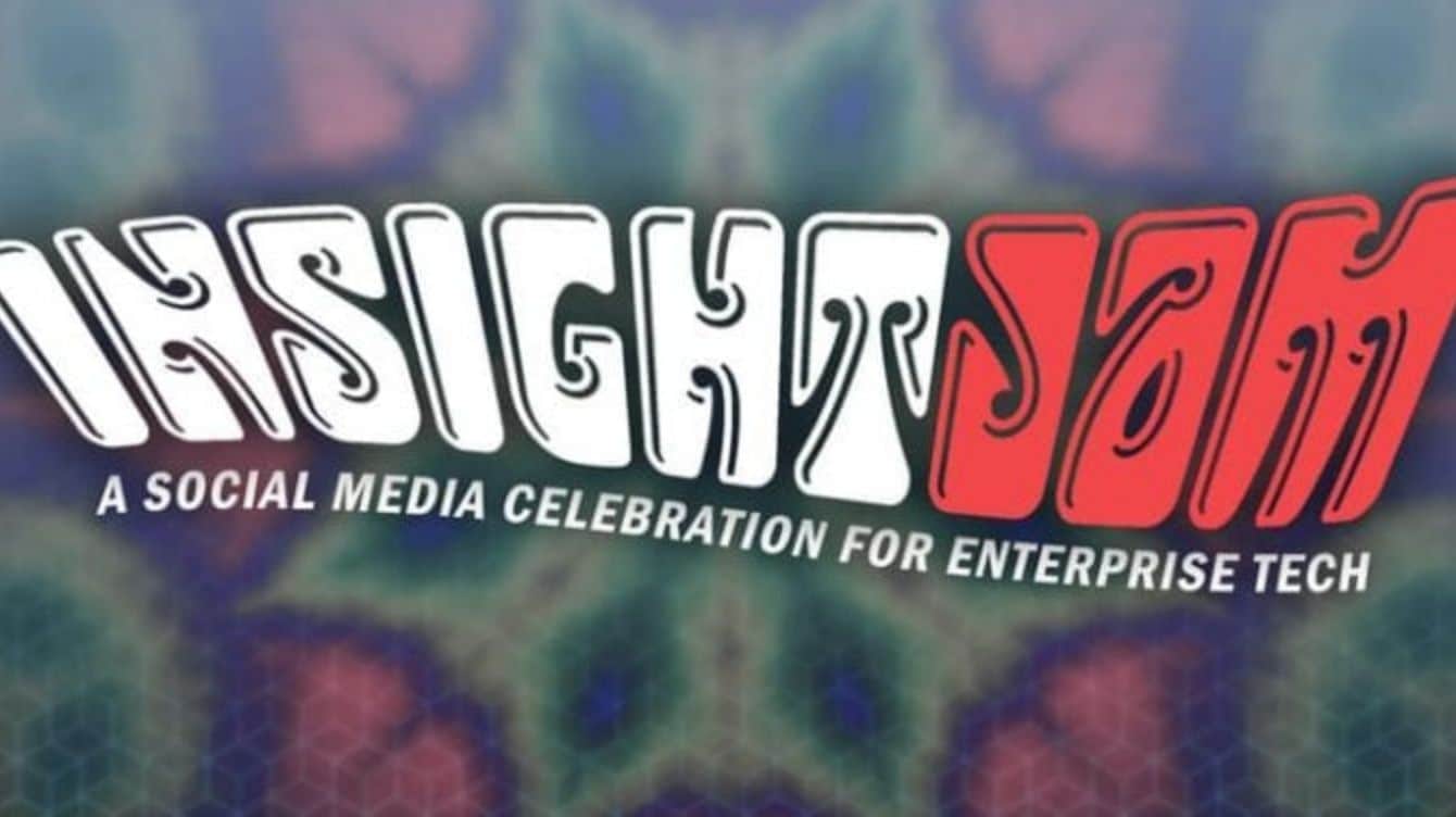 Insight Jam in psychedelic font and tie-dye in the background
