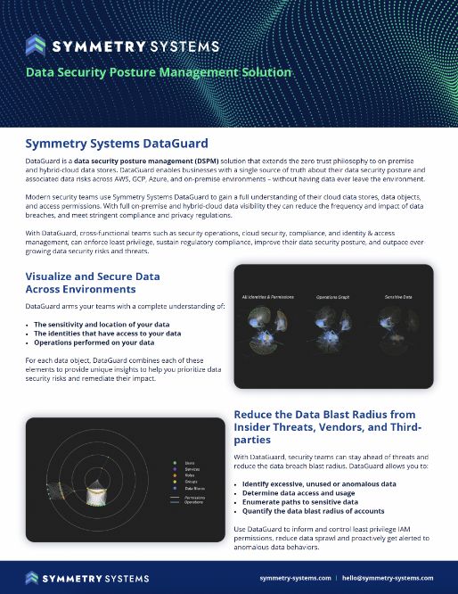 Symmetry Systems Resources Data Security Posture Management Solution
