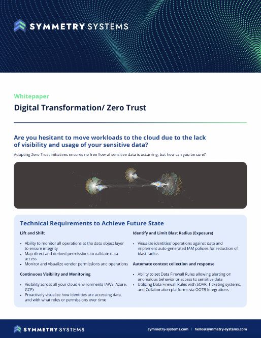 Symmetry Systems Resources Digital Transformation Zero Trust Whitepaper