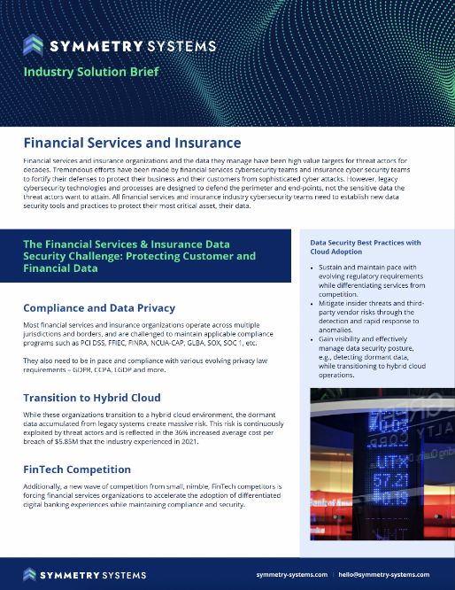 Symmetry Systems Resources Financial Services and Insurance